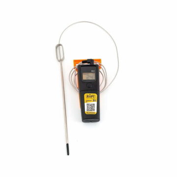 RAPT Bluetooth Termometer sett i front. Med Probe Versjon 2