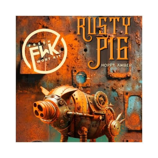 Rusty Pig Hoppy Amber Fresh Wort Kit ølsett kan du kjøåe hos Beergear.no