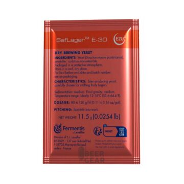 Saflager E-30. Bra til lagerøl. Fruktige smaker!