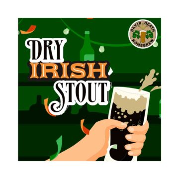 Dry Irish stout allgrain bryggesett som gir ca 20 liter til gjæring