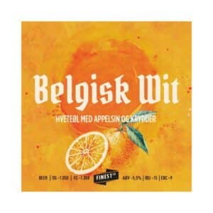Belgisk wit allgrain ølsett for hjemmebryggere som liker ølbrygging med allgrain