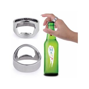 Opptrekker ring som man kan trekke opp øl og brus flasker med