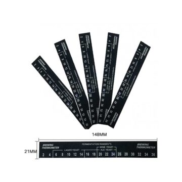 Termometer til gjæringskar. I plast