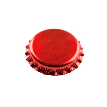 Ølkorker. 100 stk rød transparent 26mm